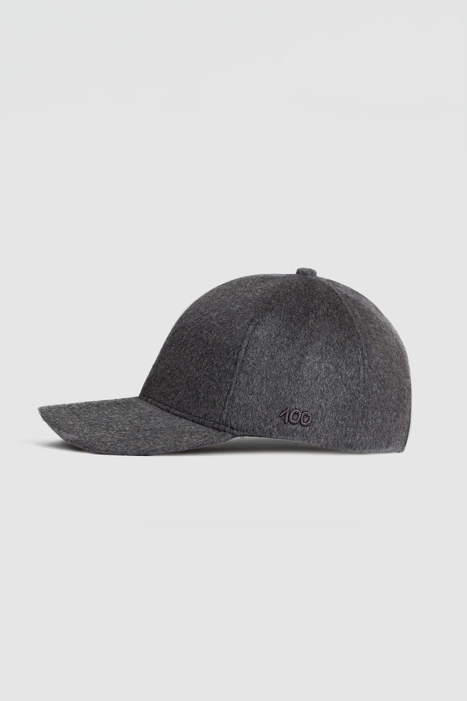 The 100 Cap in Charcoal Cashmere