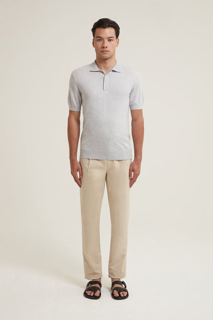 Artin Wool Silk Polo