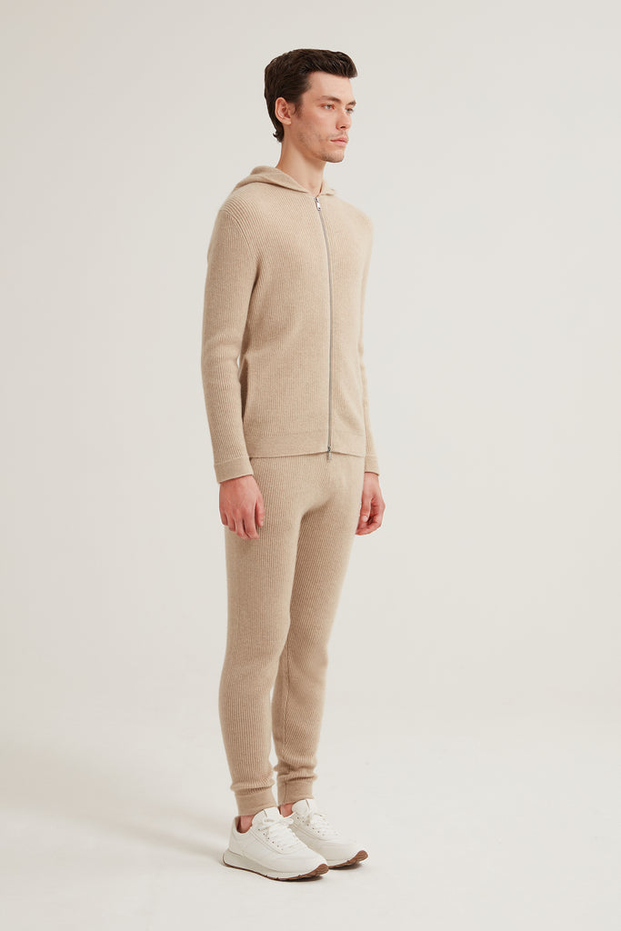 Caleb Ribbed Cashmere Hoodie – Les 100 Ciels