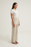 Casey Wide Leg Cashmere Trousers
