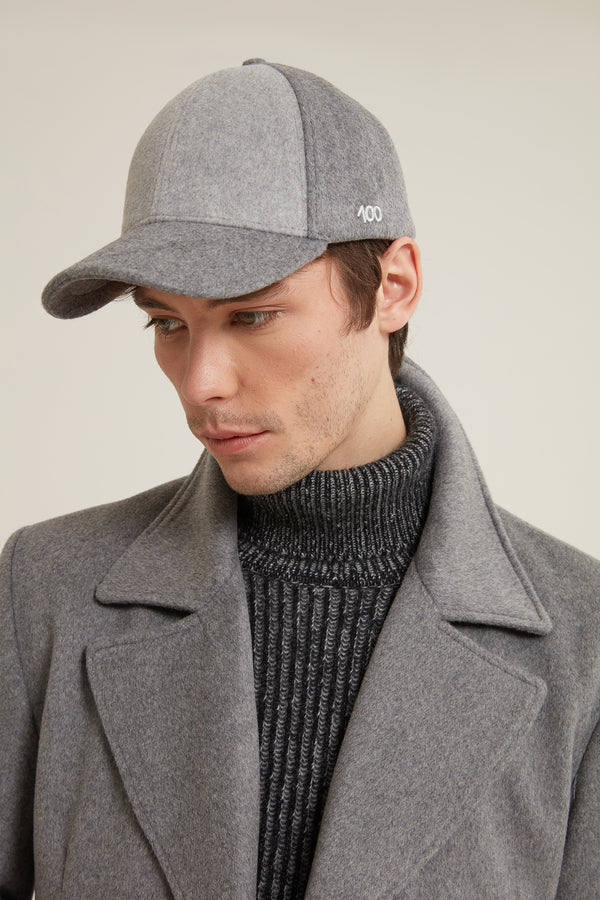 The 100 Cap in Contrast Cashmere Grey/Smoke