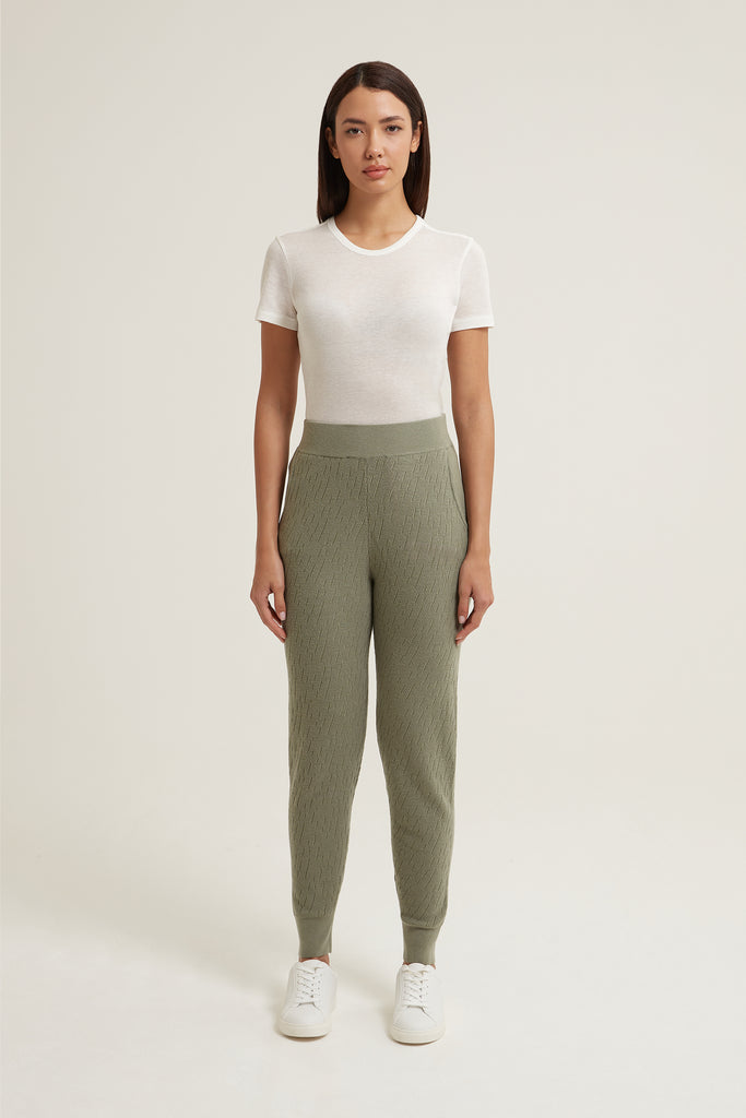 Jordyn Wool Silk Joggers