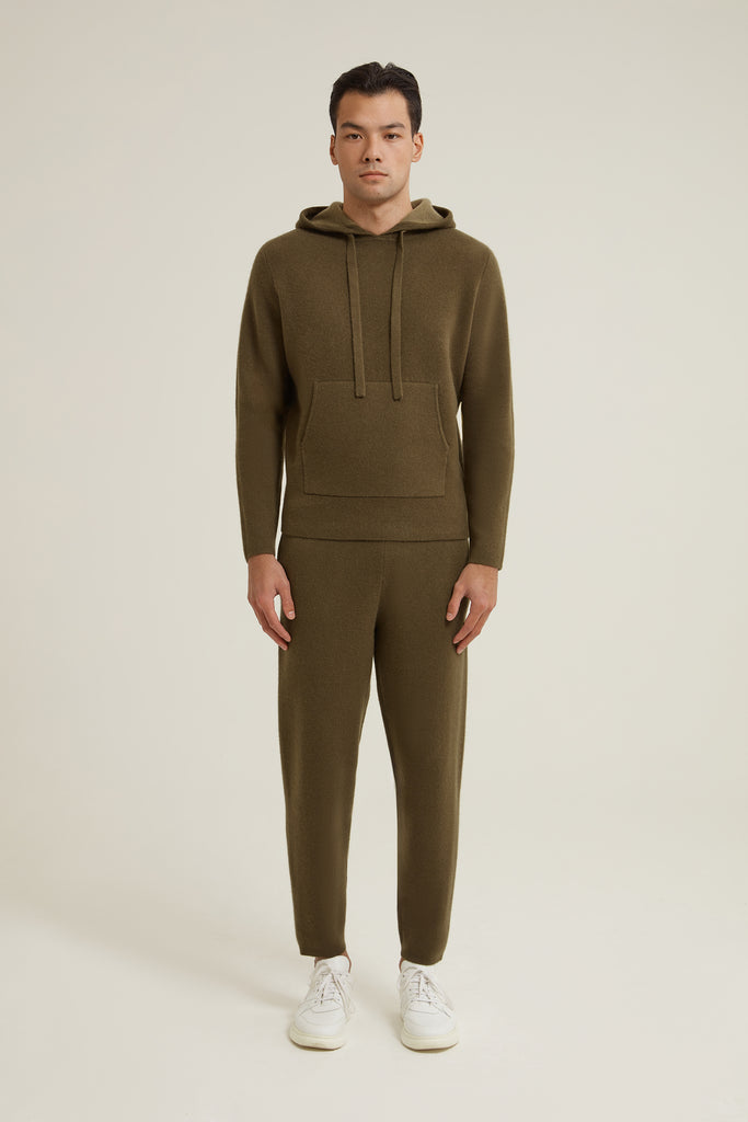 Jude Contrast Cashmere Hoodie