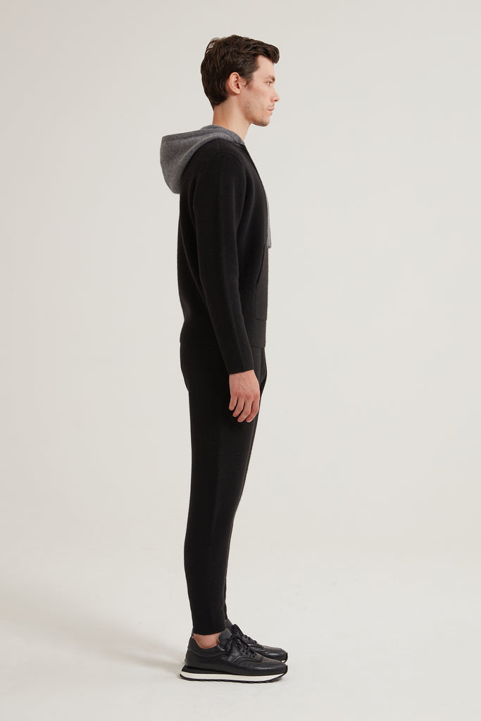 Cashmere black sale hoodie