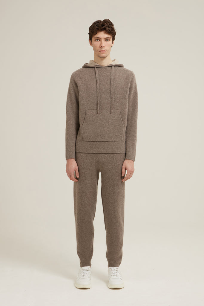 Jude Contrast Cashmere Hoodie