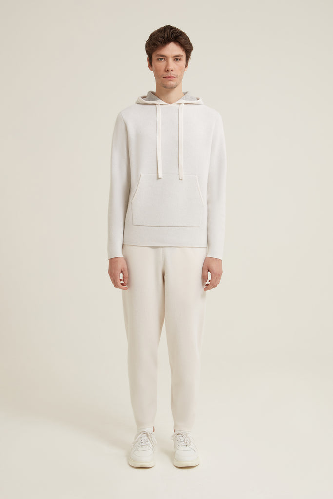 Jude Contrast Cashmere Hoodie