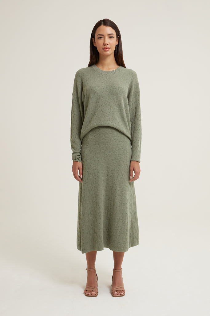 Kennedy Wool Silk Skirt