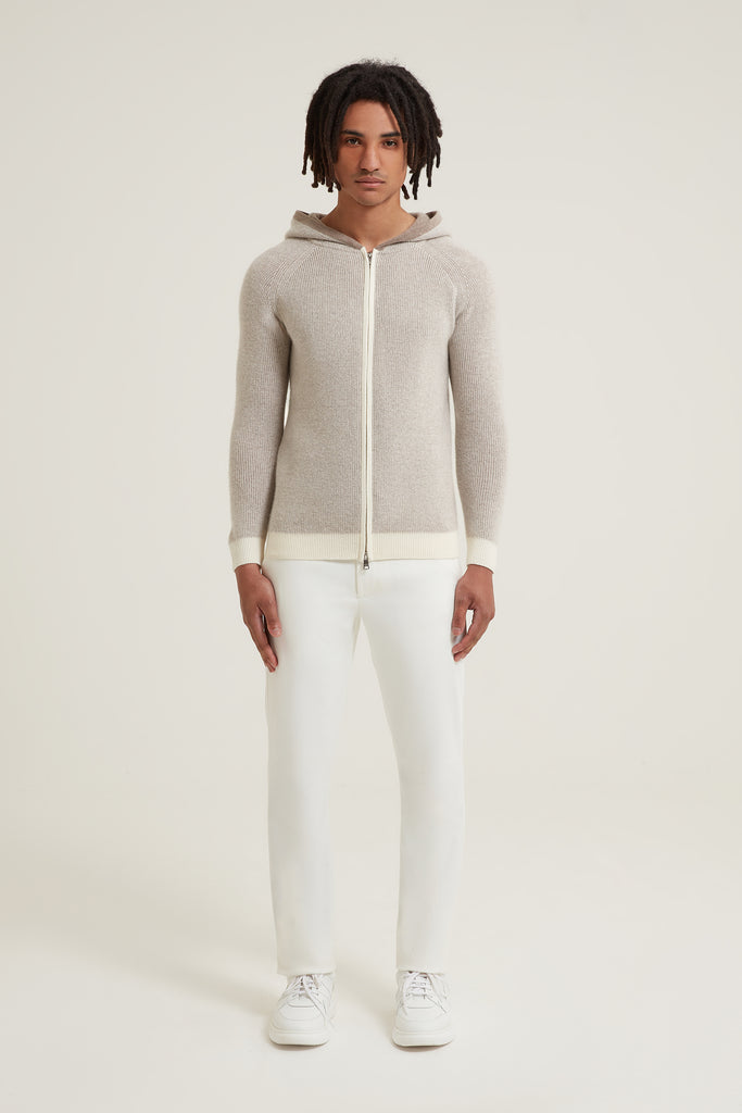 Zac Wool Cashmere Zip up Hoodie